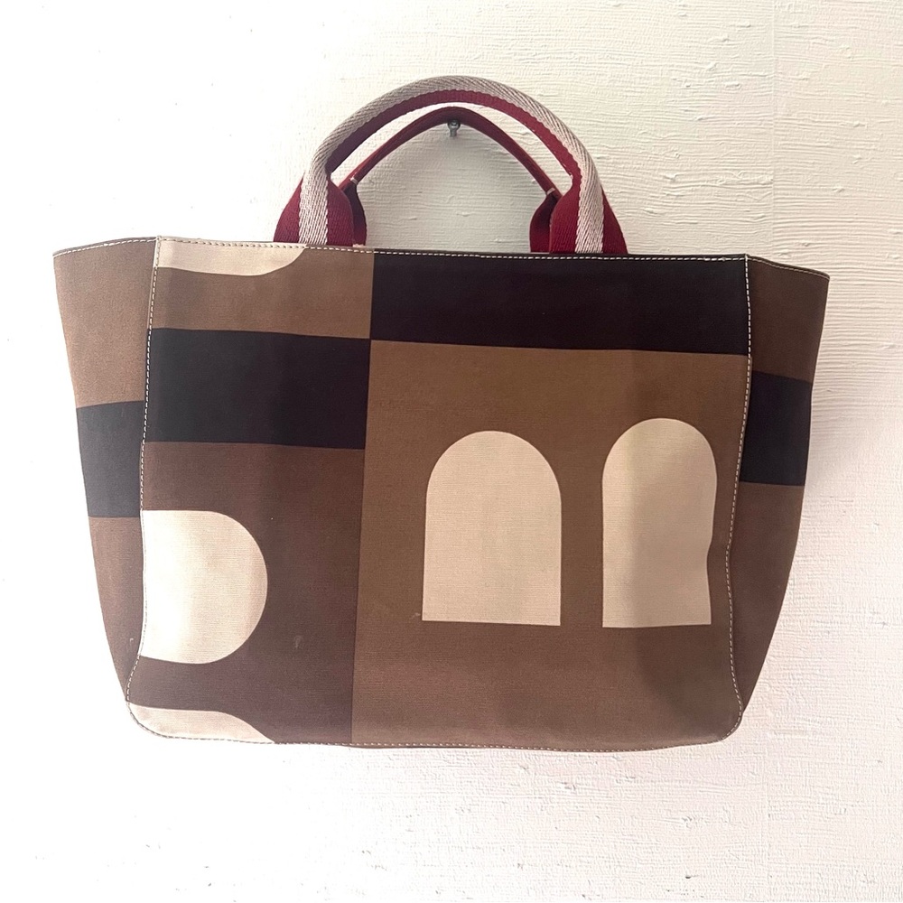Bally Monogram Canvas Tote Bag